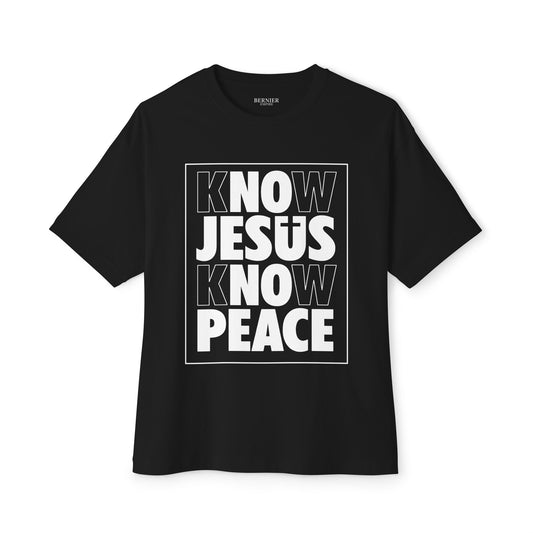 Know Jesus - Oversized Boxy Tee